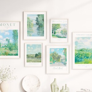 Sage Green Wall Art Set, Printable Gallery Wall Prints, Botanical Decor, Modern Eclectic Art Download, Boho Poster Set, Digital Prints
