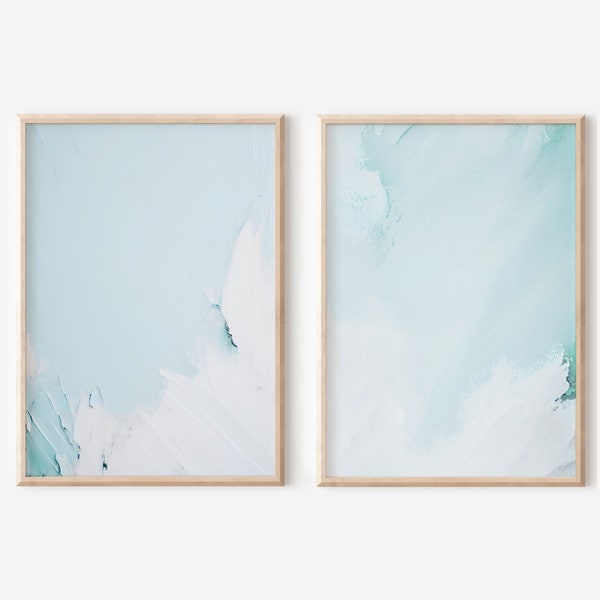 Light Blue Wall Art Etsy
