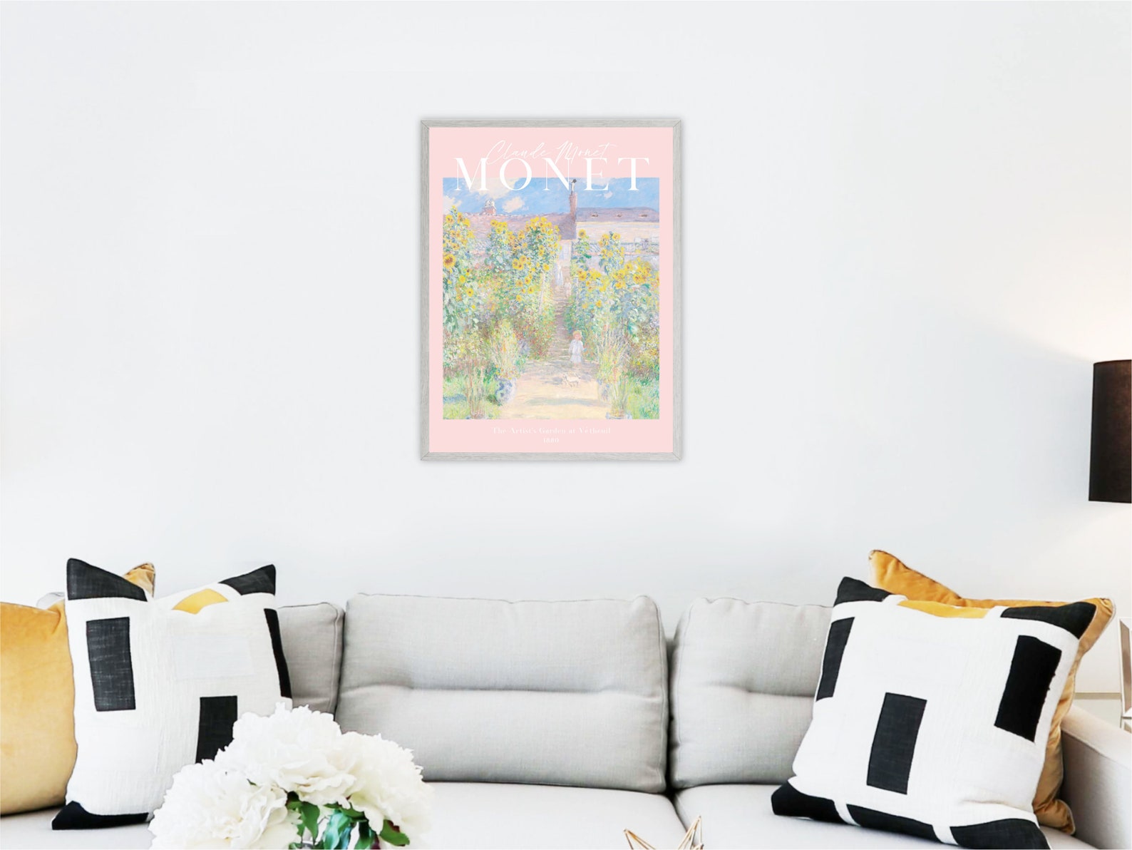 Monet Print Download Pastel Pink Monet Poster Classic - Etsy