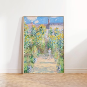 Monet Wall Art, Claude Monet Art Print, Impressionist Landscape Painting, Garden Print, Flower Poster, Digital Download