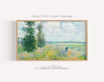 Floral Frame TV Art, Vintage Painting for Samsung Frame TV, Digital Artwork Download, Spring TV Art Display, Printable Wall Art
