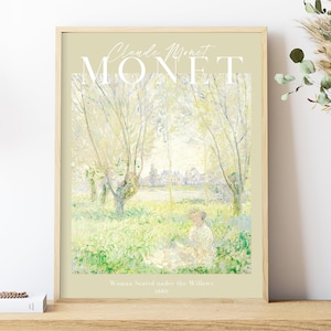 Monet Art Print, Pastel Art Print Gallery, Monet Poster, Vintage Print, Printable Poster , Exhibition Poster
