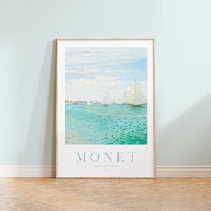 Claude Monet Coastal Seascape Print – Impressionist Ocean Wall Art Poster