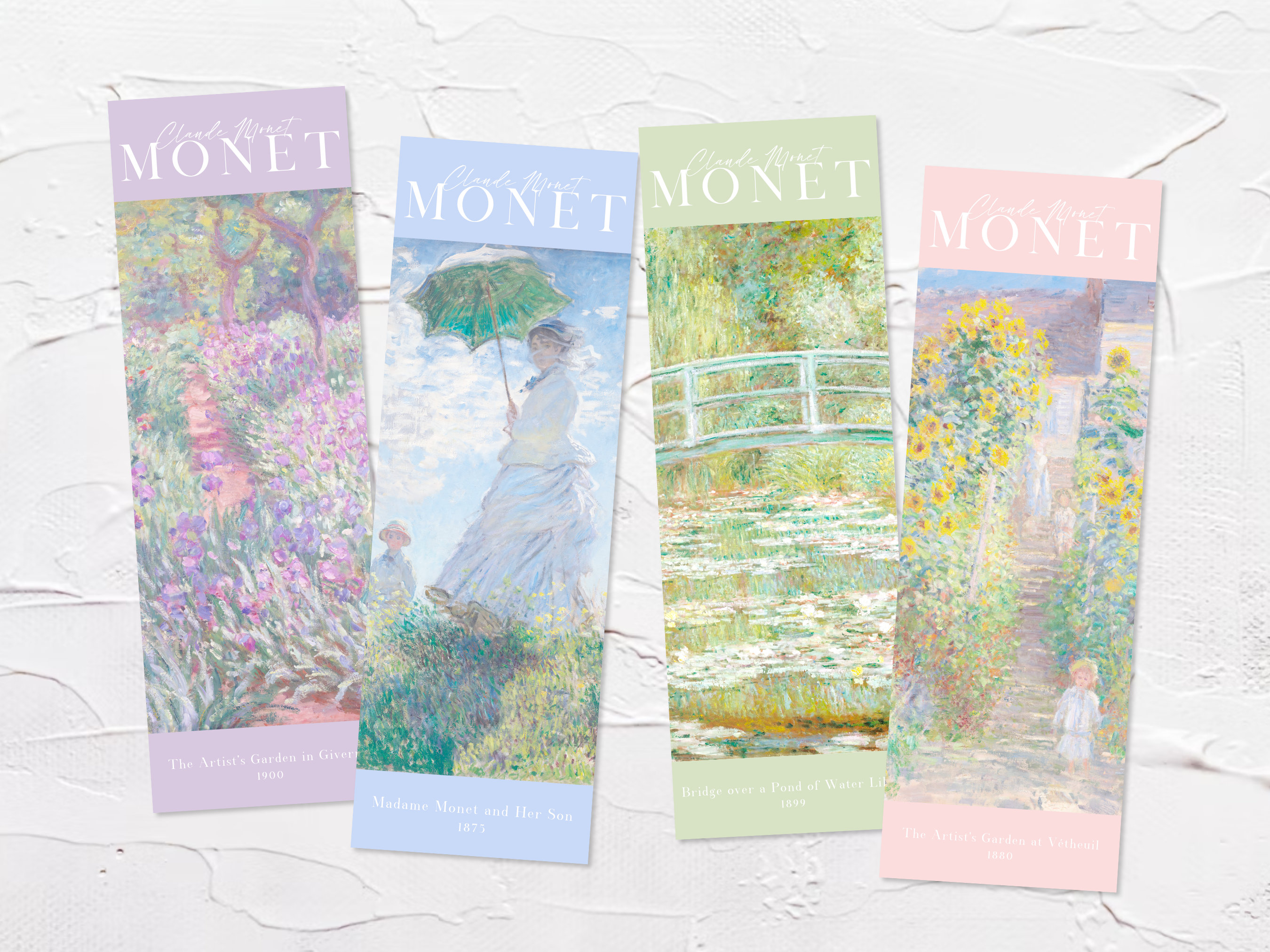 Monet Bookmark Printable Bookmarks Digital Download Etsy Monet Bookmark Printable Bookmarks Digital Download Etsy