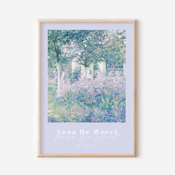 Lavender Vintage Flower Print, Lilac Flower Print, Floral Vintage Print, Pastel Art Print, Printable Wall Art