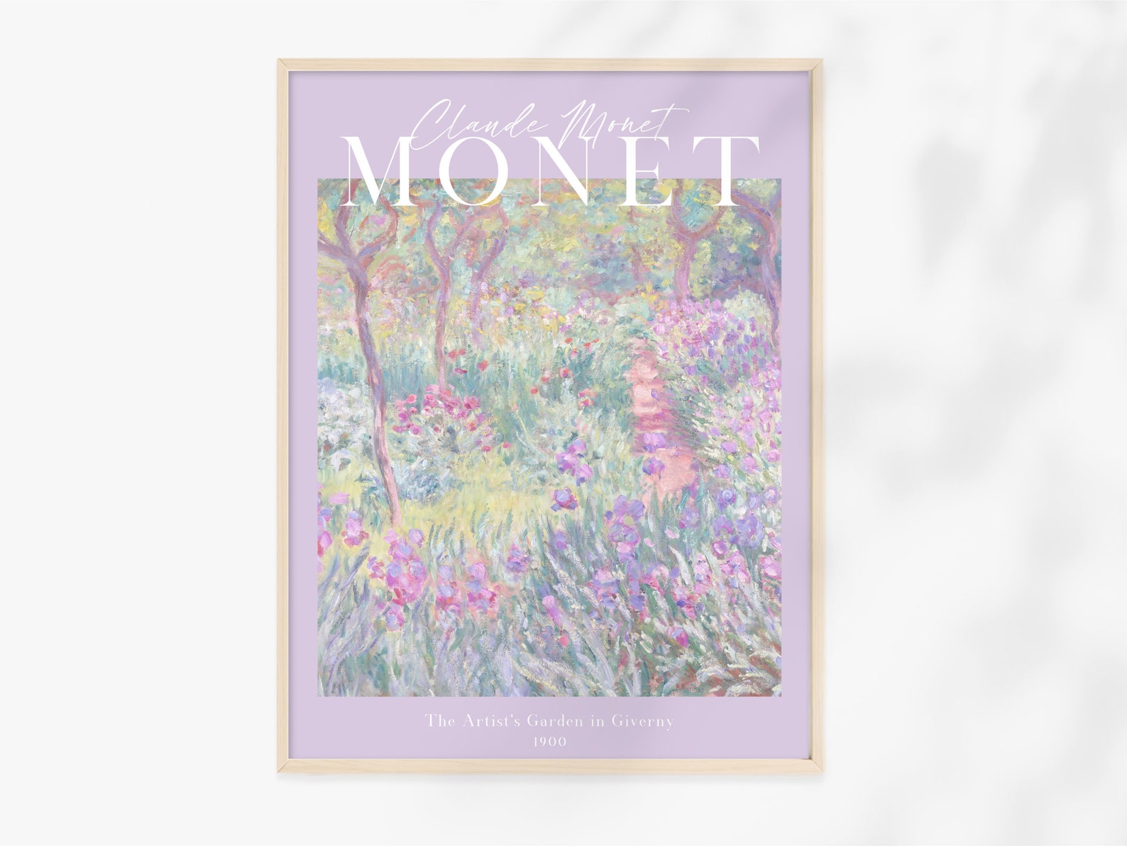 Monet Print Download Pastel Purple Monet Poster Classic - Etsy