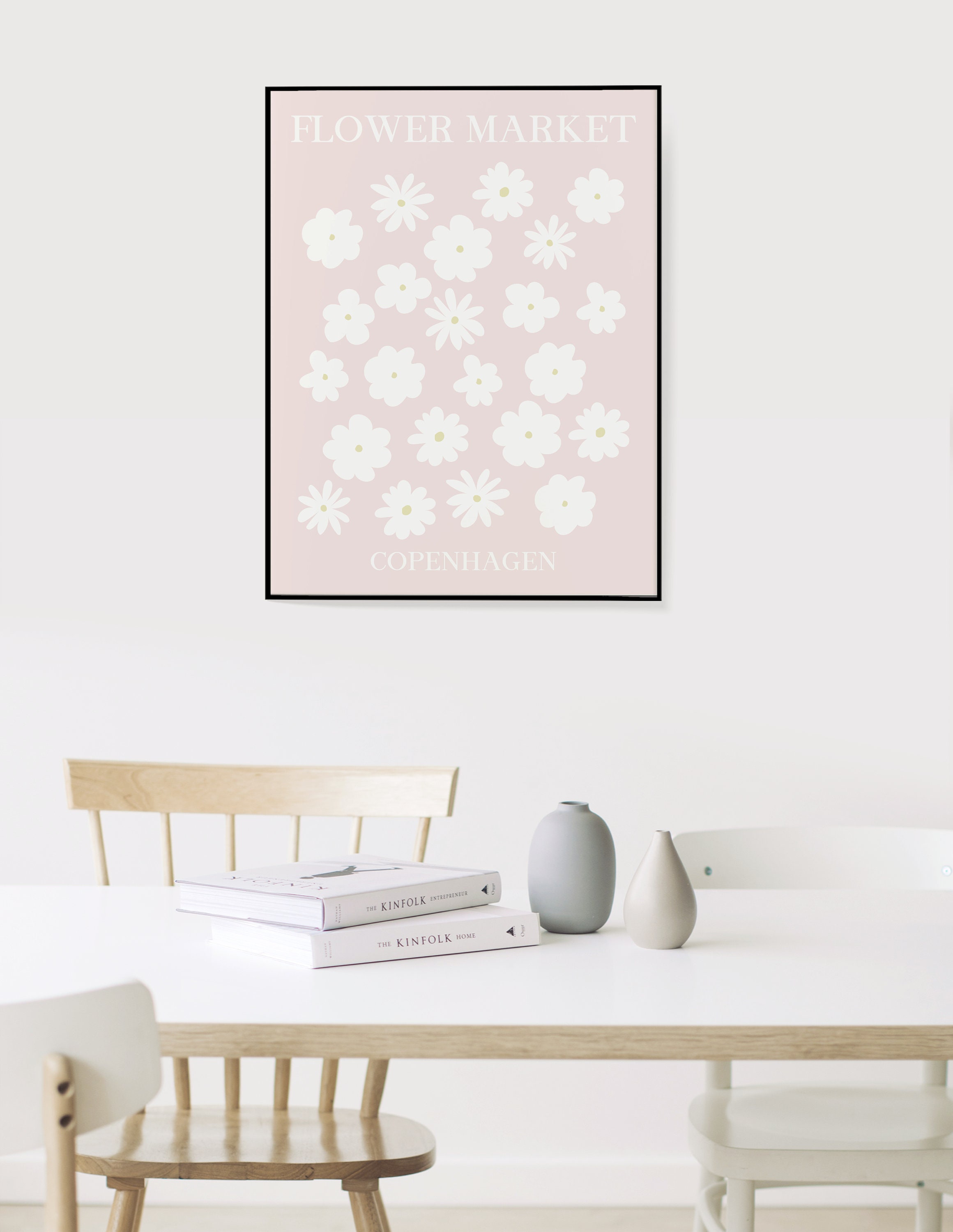 Set of 6 Pale Pink Gallery Wall Set, Monet Print Set, Matisse Print ...