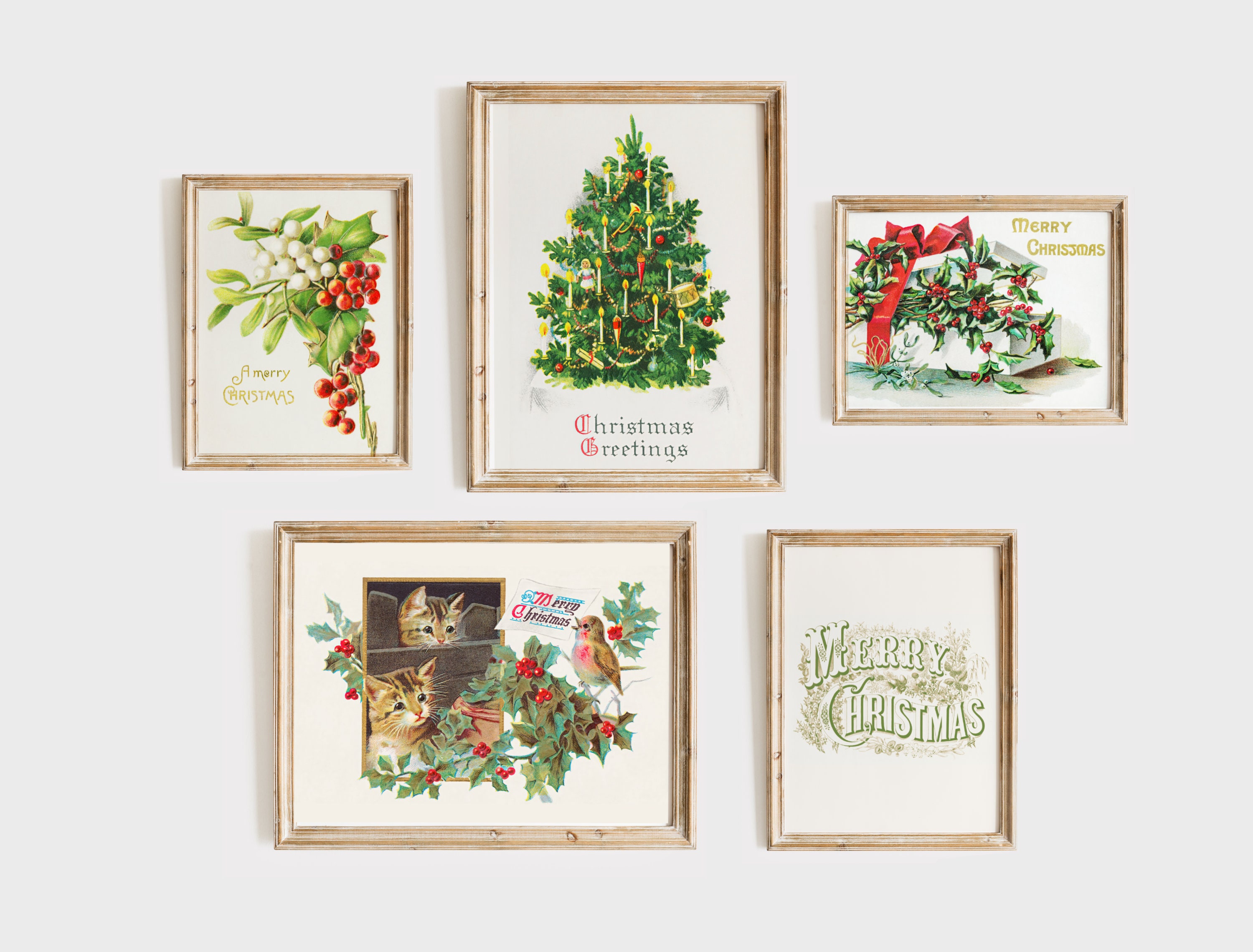 Vintage Christmas Wall Art 