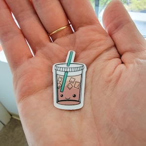 Mini Iced Coffee Sticker, Cute Iced Coffee Sticker