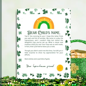Leprechaun Trap Letter Printable | Editable Leprechaun Letter for Kids | Leprechaun Trap Template | Leprechaun Template | St. Patrick&#39;s Day