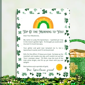 Leprechaun Trap Letter Printable | Editable Leprechaun Letter for Kids | Leprechaun Trap Template | Leprechaun Template | St. Patrick&#39;s Day