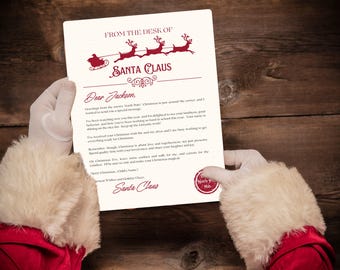 Editable Letter from Santa | Letter from Santa Template | Personalized Letter from Santa | Printable Letter from Santa Claus