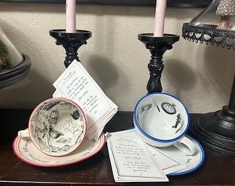 Instrucciones para la taza de té adivinatoria Molly Hatch (juego azul) Entrega digital