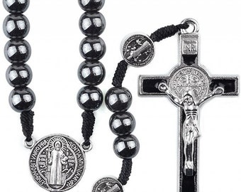 large st benedict anglican rosary beads