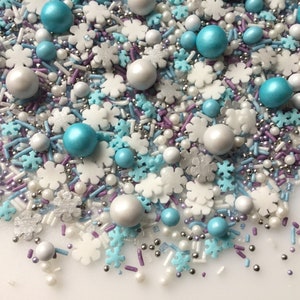 Frozen Themed Cupcake Sprinkles Mix