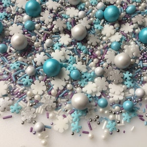 Frozen Themed Cupcake Sprinkles Mix