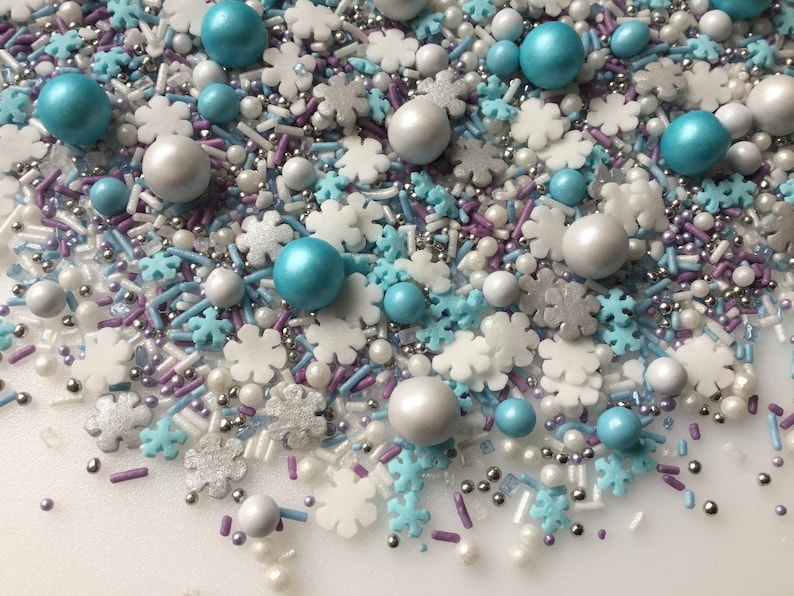Frozen Themed Cupcake Sprinkles Mix