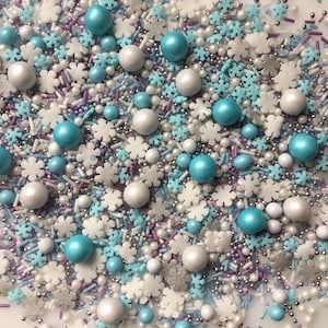Frozen Themed Cupcake Sprinkles Mix