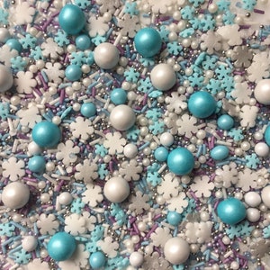 Frozen Themed Cupcake Sprinkles Mix