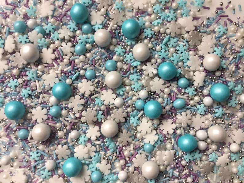Frozen Themed Cupcake Sprinkles Mix