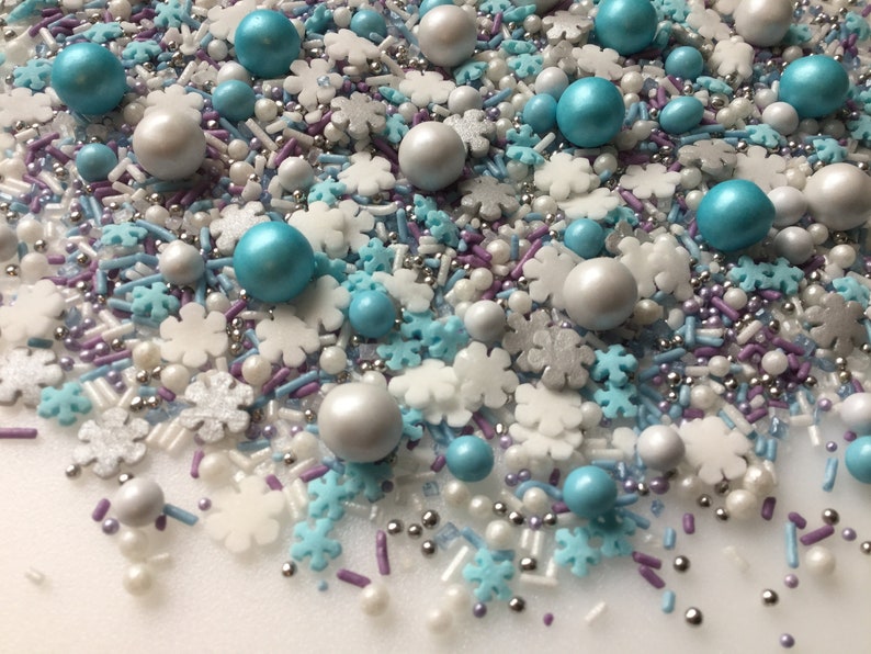 Frozen Themed Cupcake Sprinkles Mix