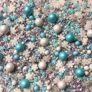 Frozen Themed Cupcake Sprinkles Mix