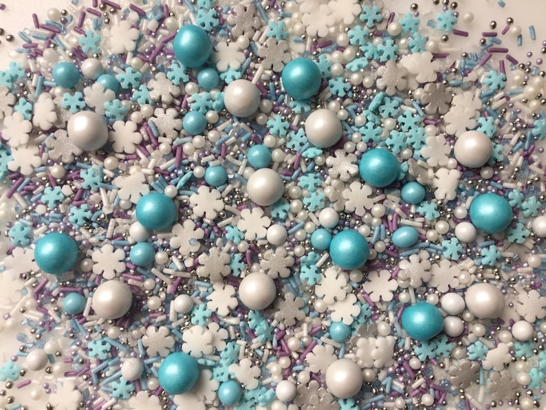 Frozen Themed Cupcake Sprinkles Mix