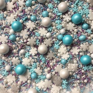 Frozen Themed Cupcake Sprinkles Mix