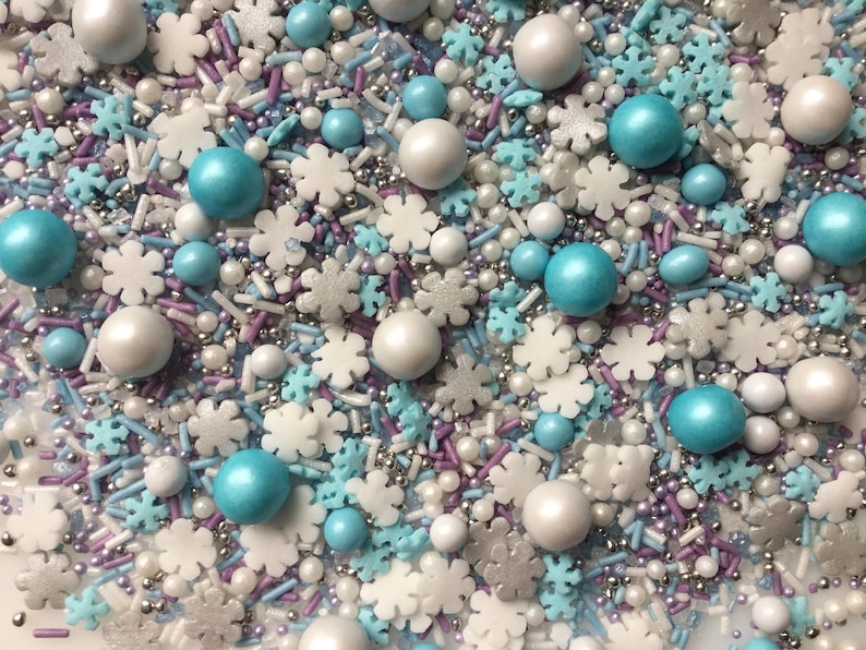 Frozen Themed Cupcake Sprinkles Mix