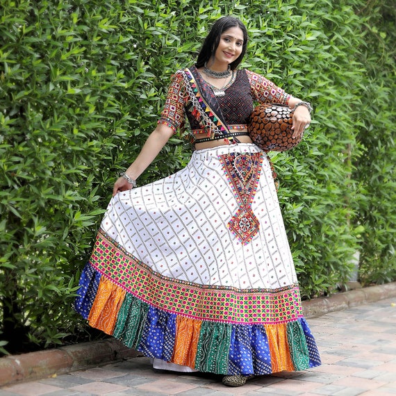 Navaratri Special Butter Silk Top, Bottom & Dupatta In Heavy digital