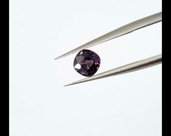 Unheated Natural Purple Sapphire 0.88ct Cushion Cut Loose Stone For Custom Jewelry