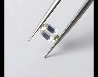 Natural Sapphire 1.23ct Very Light Blue-Green Oval Cut Loose Stone For Custom Engagement Ring
