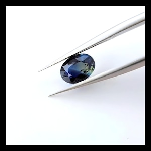 Natural Unheated Blue Green Kenya Sapphire 1.41ct Oval For Custom Jewelry