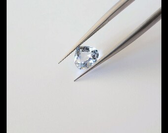 Natural Very Light Blue Ceylon Sapphire 1.09ct Pear Loose Stone For Jewelry