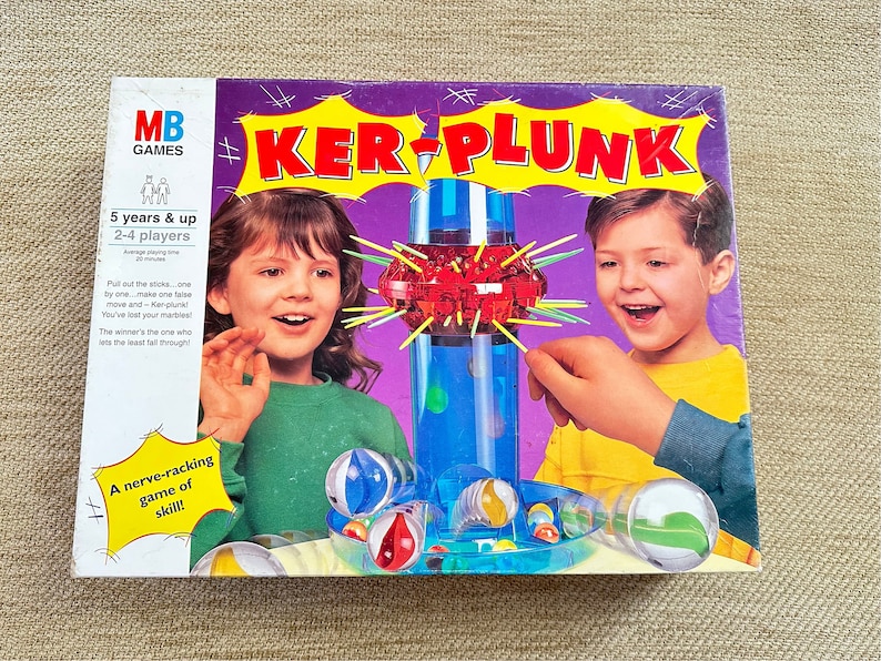 Vintage Kerplunk Game From MB Games 1994 Kerplunk Instructions Marbles