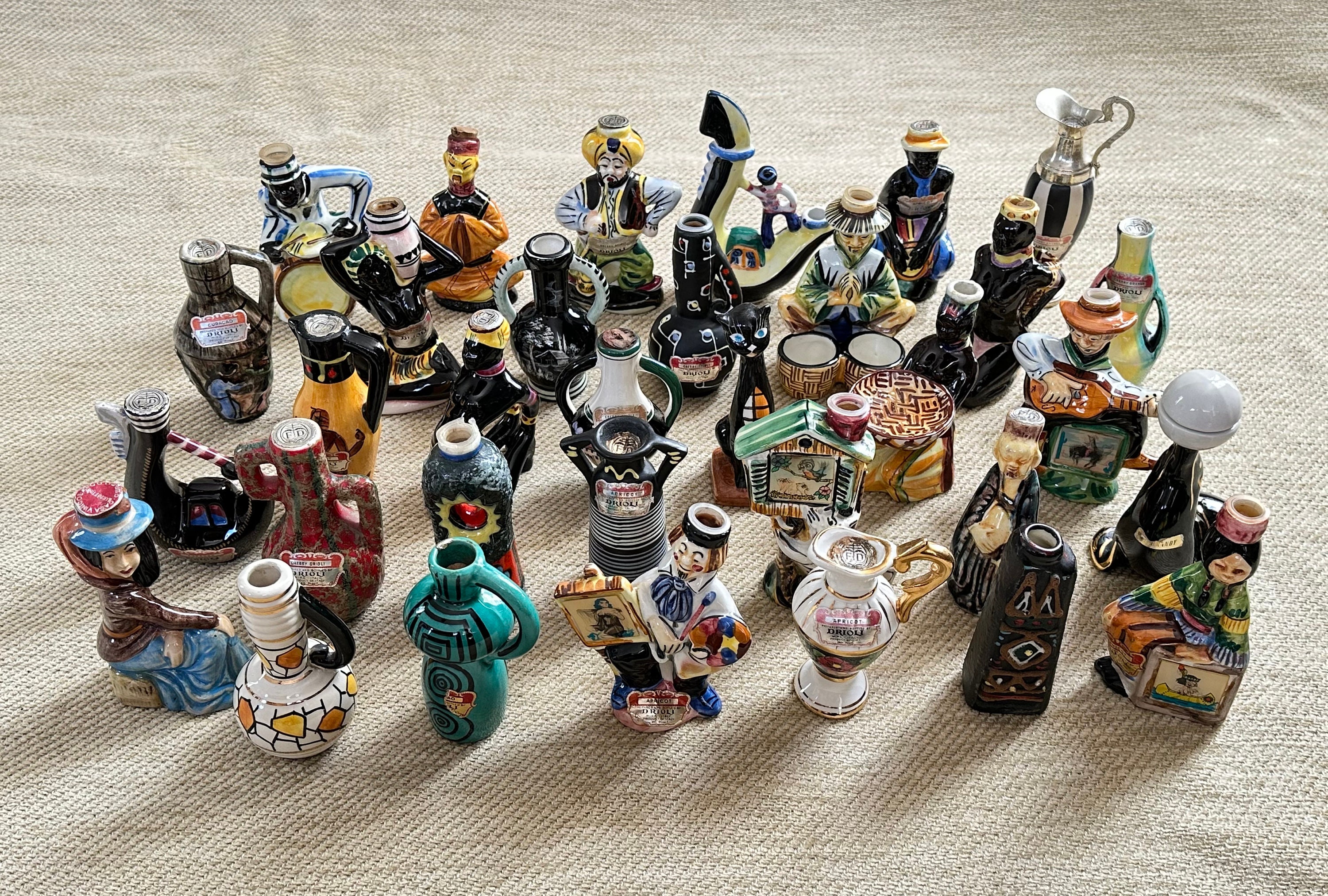 DRIOLI 陶器製エッチングボトル入りリキュール Drioli - Etsy 日本