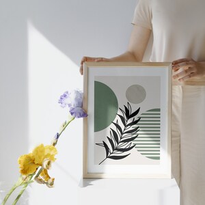 Floral Modern Print, Printable Boho Arts For Framed Wall Decor, Minimalist Digital Art, Modern Abstract Art Print, Instant Download