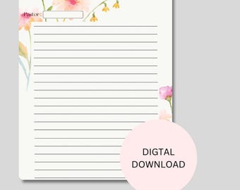 Sermon Notes Printable PDF | Editable Church Notes Template | Faith Journal Page | Christian Bible Study Tool | Instant Download