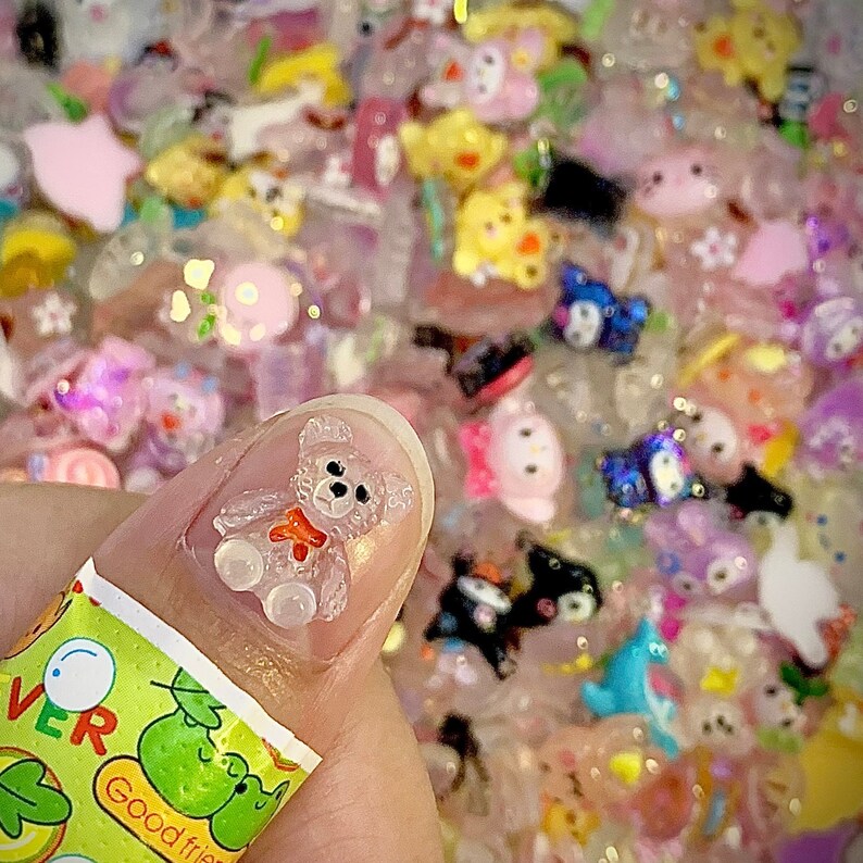 50 Cute Mini Random Nail Charms DIY Mini Charms Etsy