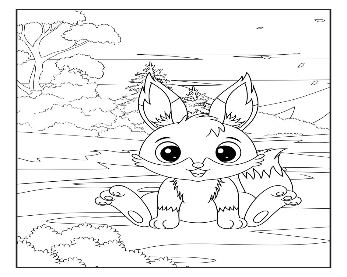 20 Colouring Pages, Colouring Sheets, Fox Colouring Book, Colouring in Digital, Digital Download