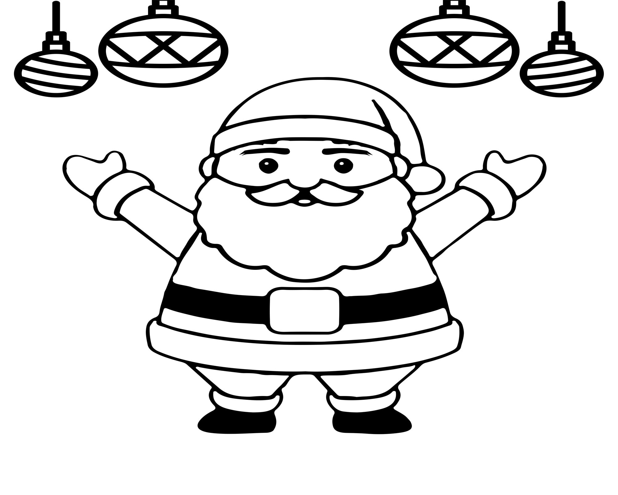 5-colouring-pages-christmas-colouring-book-santa-claus-colouring