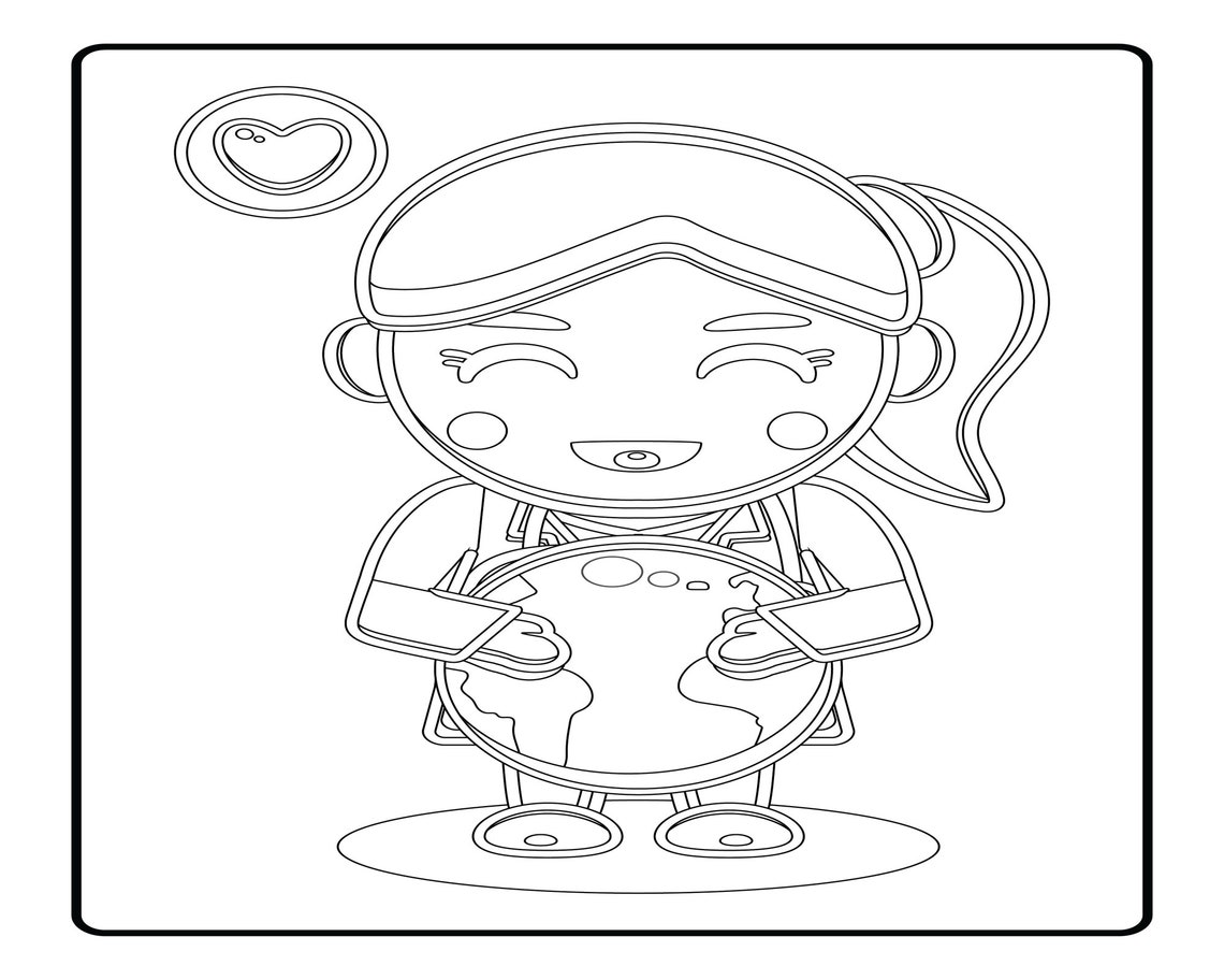 15 Colouring Pages, Nurse Colouring Book, Colouring Book, Digital Download, Mindful Colouring