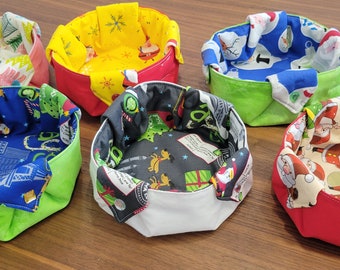 Fabric Basket - Storage basket- Christmas basket - Winter decoration