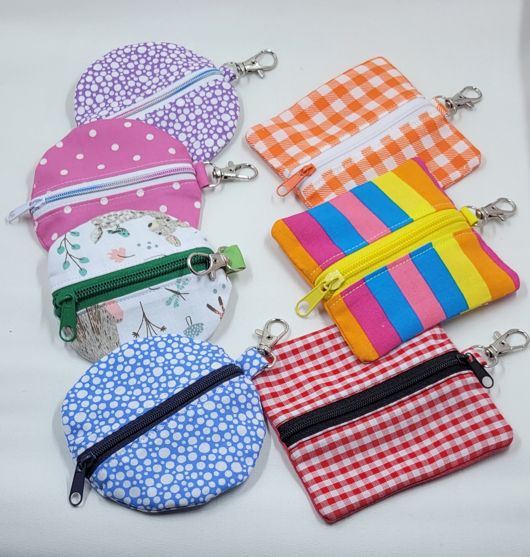 Mini Pu Leather Coin Purse With Keychain, Scarf Decor Earphone Bag