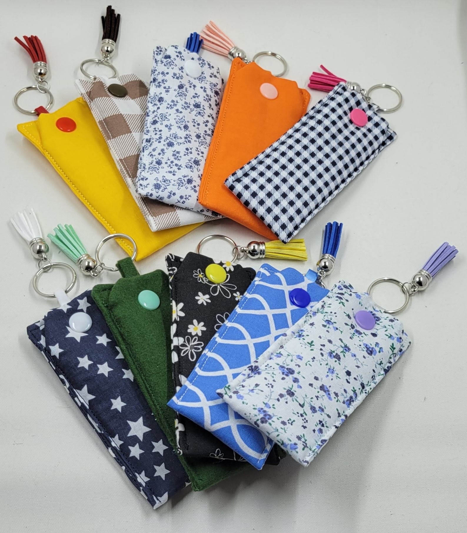 Chapstick Keychain Holder, Chapstick Holder, Fabric Chapstick Holder ...