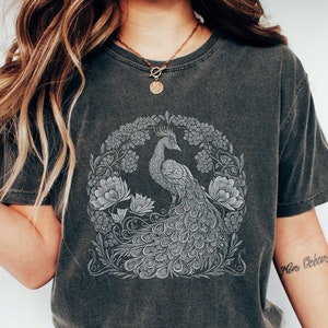 Comfort Colors Peacock Gifts | Peacock T-Shirt | Bird Lovers Gift | Peacock Bird | Peacock Shirt | Peacock Feathers CCNAPCKC01