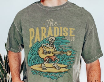 Comfort Colors Surfing T-Shirt: Retro Beach Vacation Tee