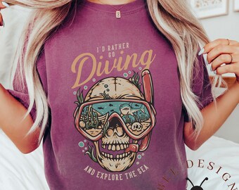 Comfort Colors Scuba Diving Shirt: Deep Sea Lover Gift