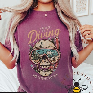Comfort Colors Scuba Lover Shirt | Deep Sea Diver | Diving Instructor Lover | Scuba Diving Gift | Scuba Diving Shirt