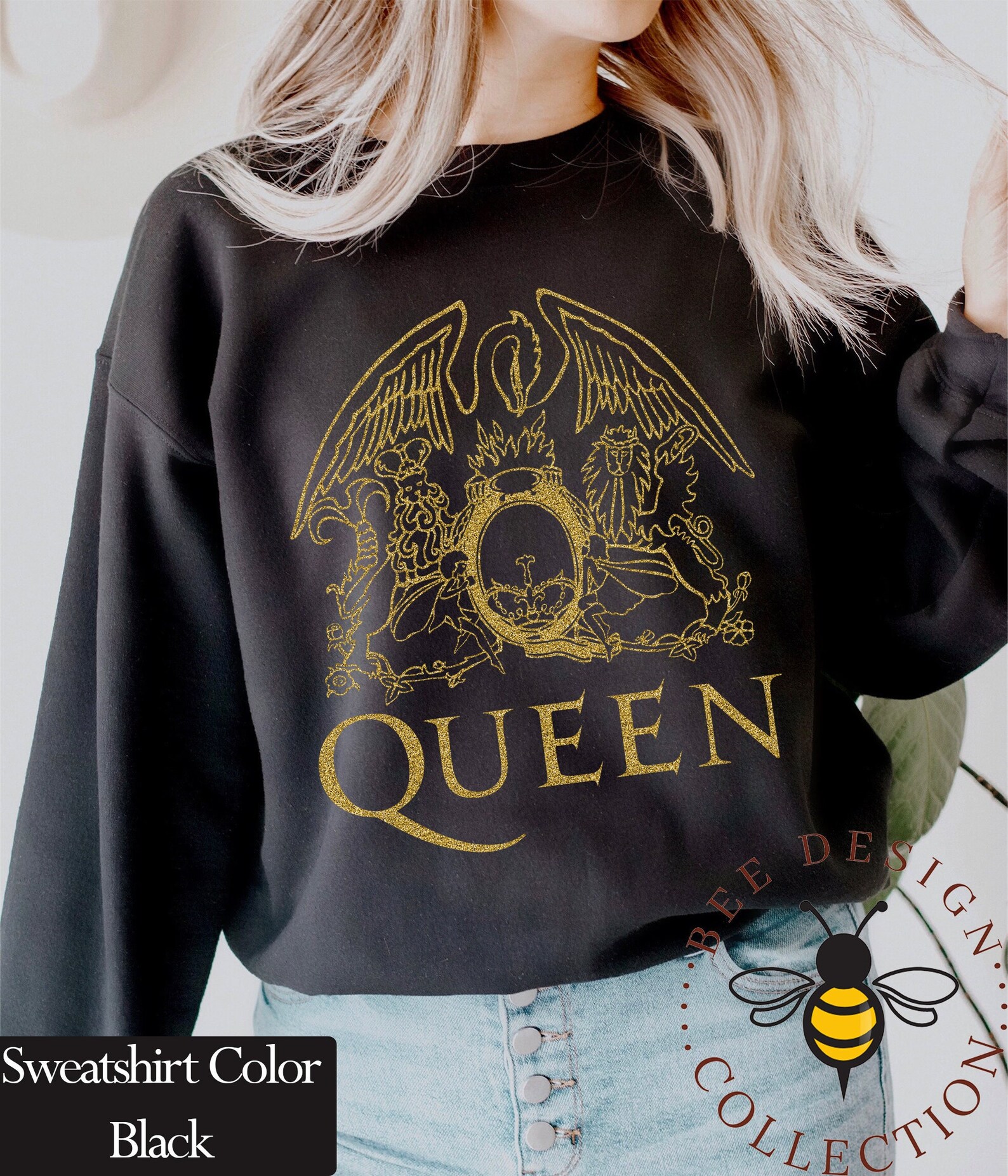 Freddie Mercury Queen Band Sweatshirt Festival Clothing Rock Etsy